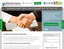 Tablet Screenshot of dammann.com.au
